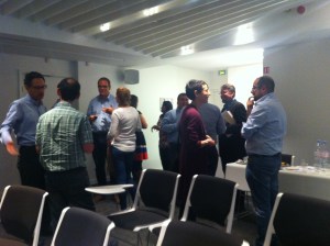 Delegates exchanging ideas